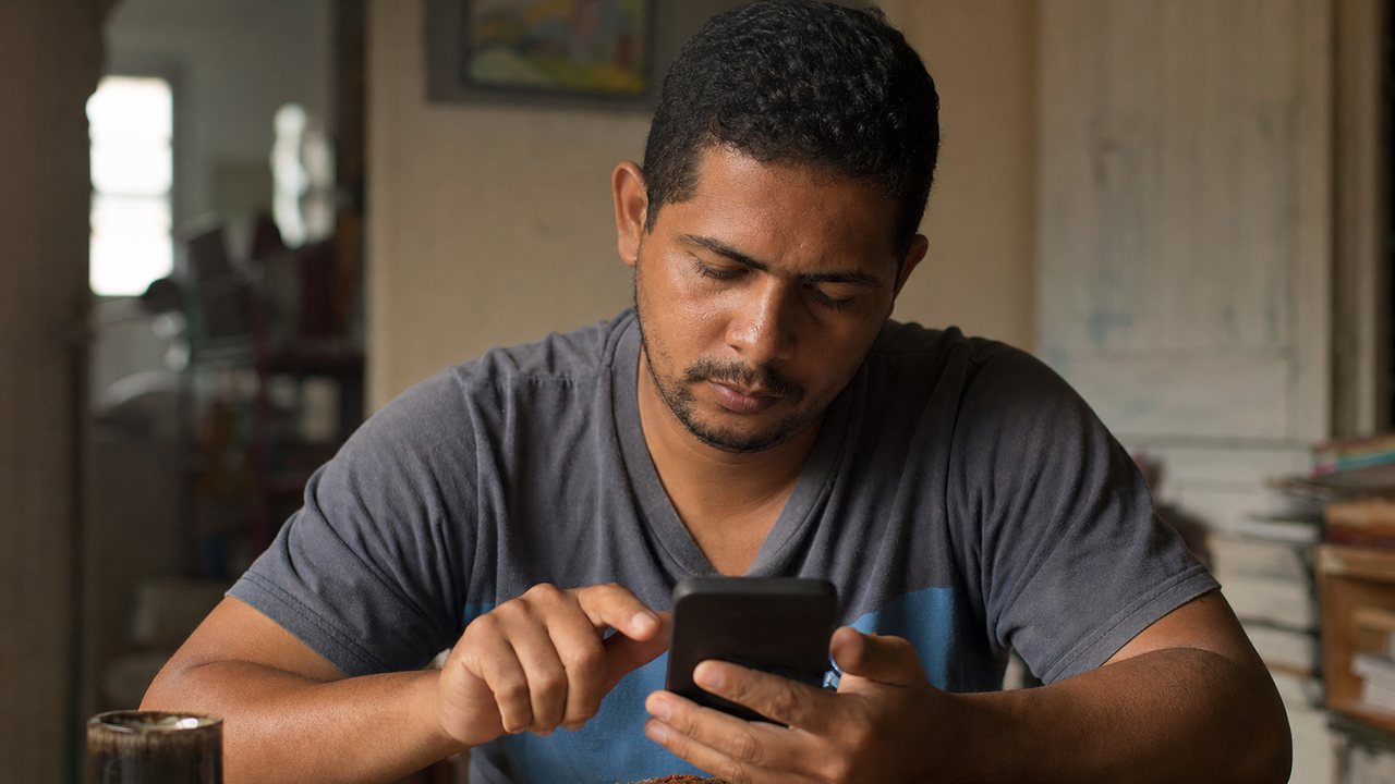 Trabalhador consultando crédito do trabalhador no Emprega Brasil pelo gov.br
