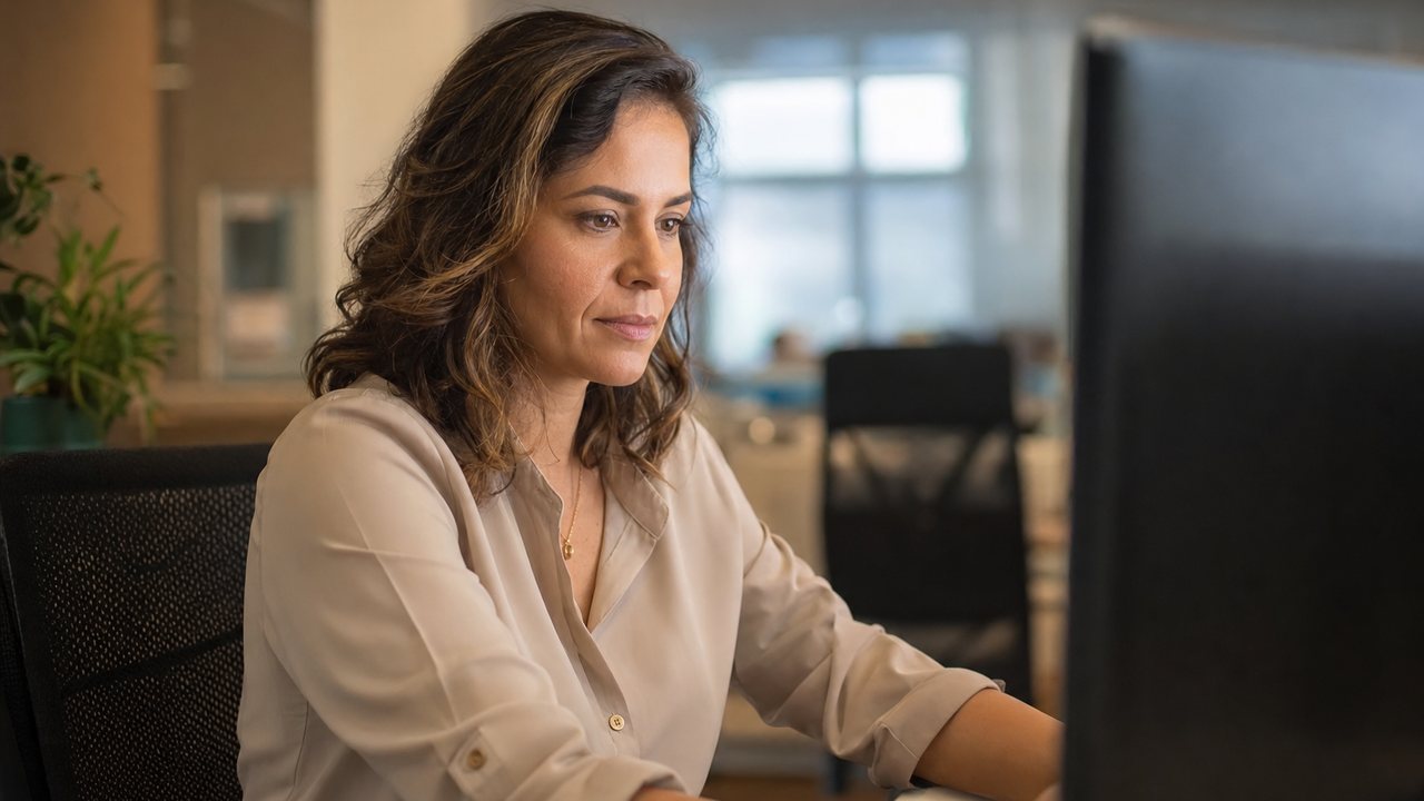 Profissional de RH acompanhando a virada de competência do Crédito do Trabalhador na folha de pagamento